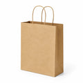 Sacchetto di carta 32 x 12 x 40 cm in carta kraft marrone con manici ritorti per confezioni