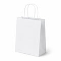 Sacchetto regalo 26 x 12 x 32 cm in carta bianca con manici - stile minimalista
